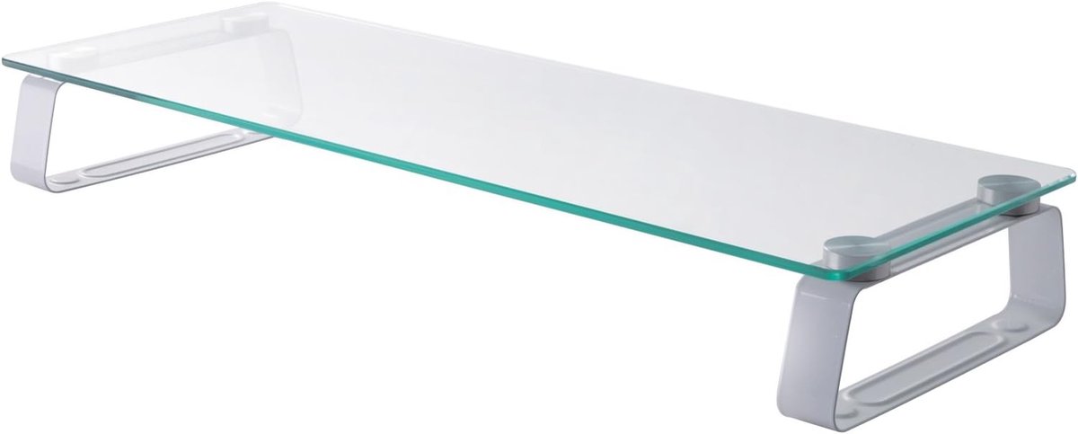 Monitorverhoging - Ergonomische Beeldschermstandaard met Glasplaat en 20 kg Draagvermogen