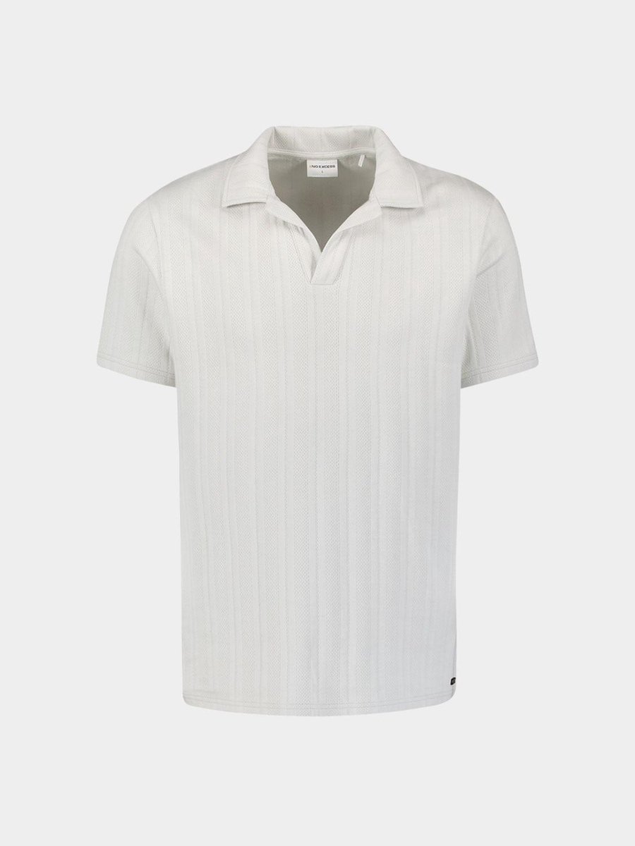 No Excess - Heren Polo - 27390263 - 017 Chalk