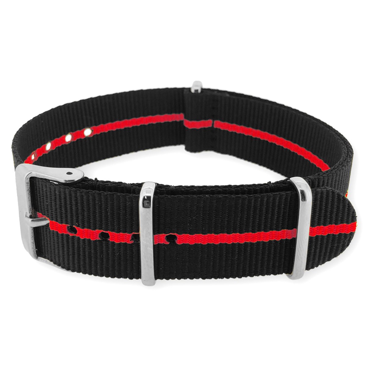 NATO Horlogeband G10 Military Nylon Strap - Original NATOS.com® - Skunk Rood 22mm