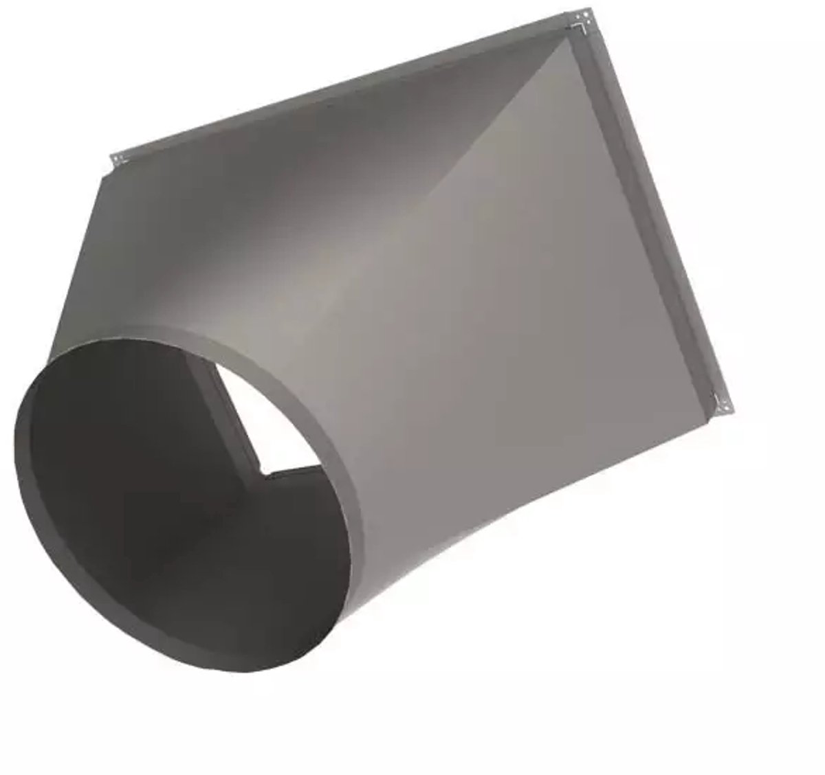 Rond op rechthoekig verloop B=200 mm x H=100 mm