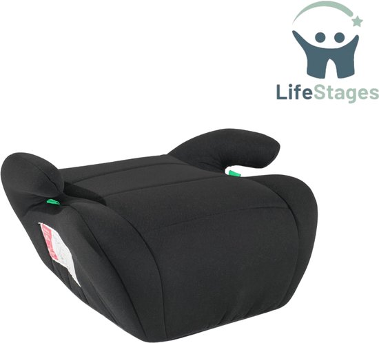 LifeStages - Zitverhoger - Stoelverhoger Booster - Nieuwe I-Size Standaard - Verhoging voor Kinderzitje - Kinderzitje - Autostoel voor Kinderen - 125-150 cm