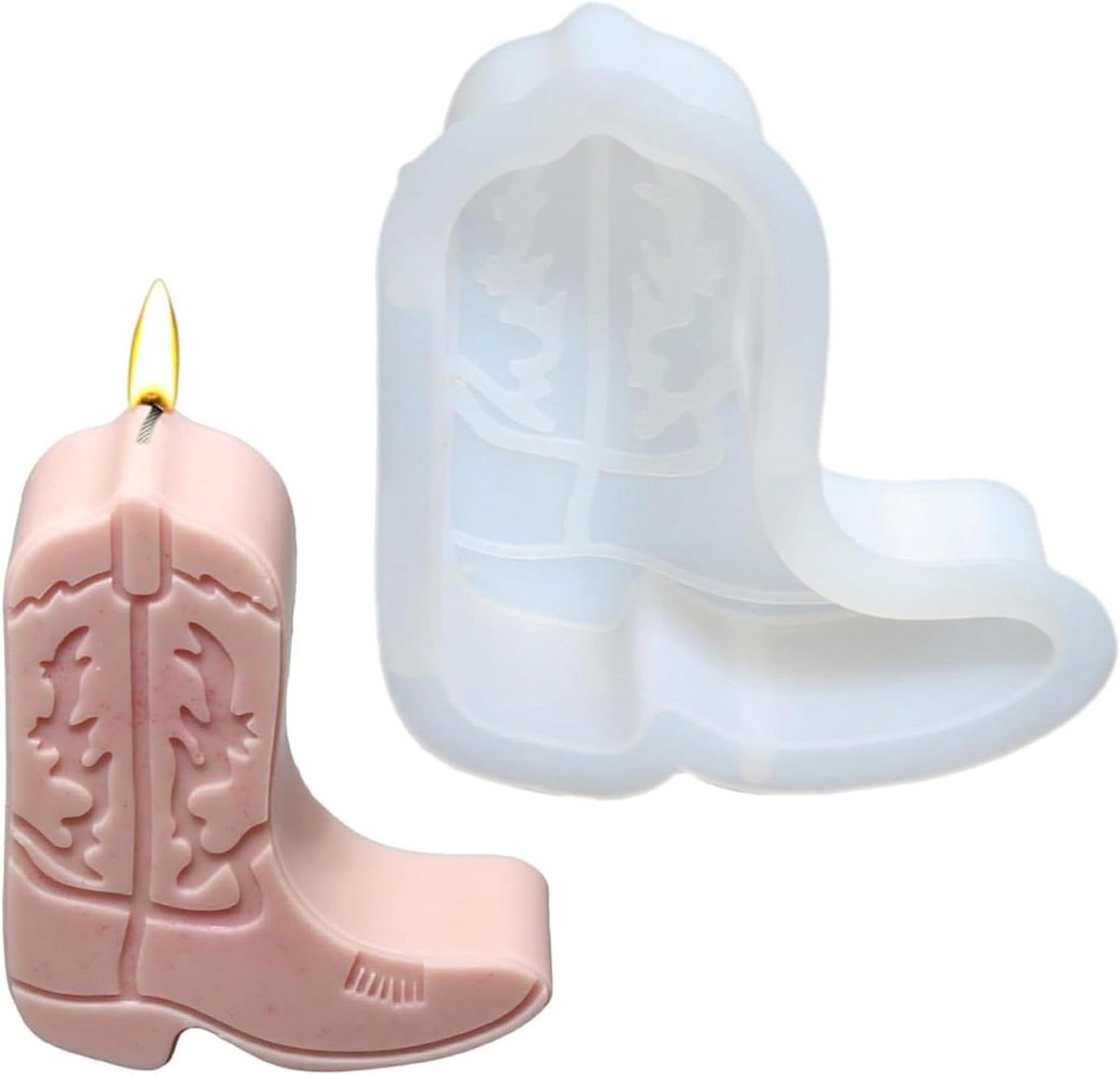 Kerstschoenen-Hars-Vormen voor Het Maken van Zeep en Chocolade - Eenvoudig Ontvormen (Kerstschoen)