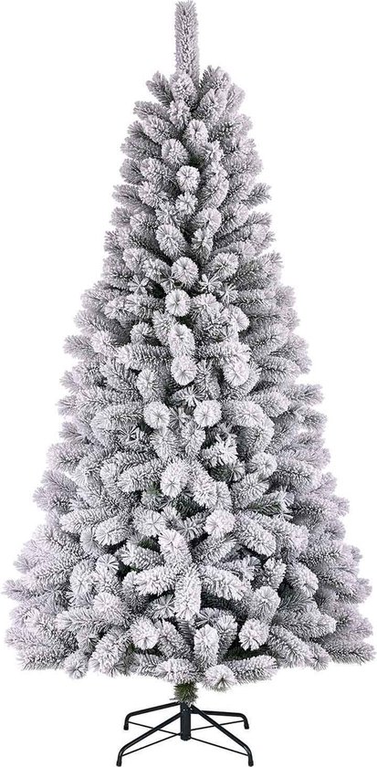 Black Box medford kerstboom groen frosted tips 710 maat in cm: 215x114