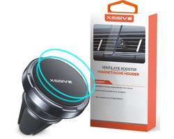 Xssive Telefoonhouder Auto Ventilatie - Metaal - Universeel Autohouder - Telefoonhouders Auto Magnetisch - GSM Houder Auto Magneet voor Ventilatierooster - Inclusief Magneetsticker