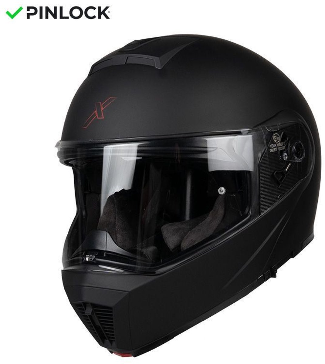 Motor Modulaire Helm STORM Zwarte mat XL van MOTOBLOUZ