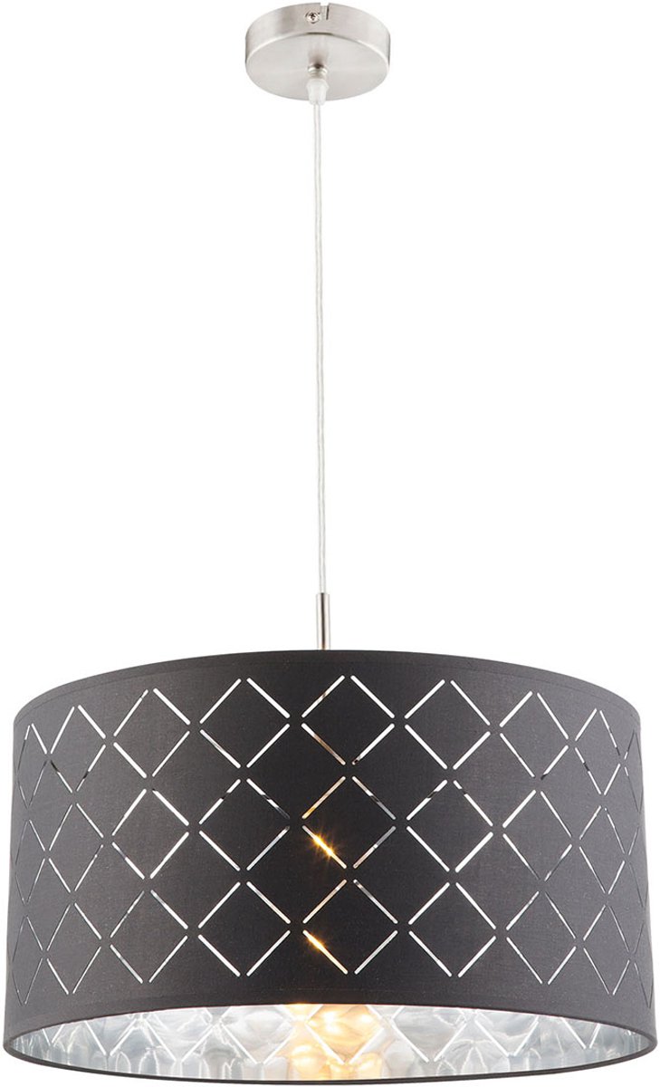 Globo - hanglamp - Kidal - antraciet - metaal - Ø 40cm - E27 - 15228H
