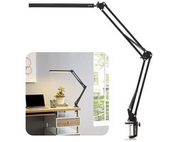 SMART bureaulamp LED dimbaar - 10 standen – 3 kleuren licht – bureaulamp met klem – Bureaulampen - Verstelbaar - inklapbaar - Spherite®