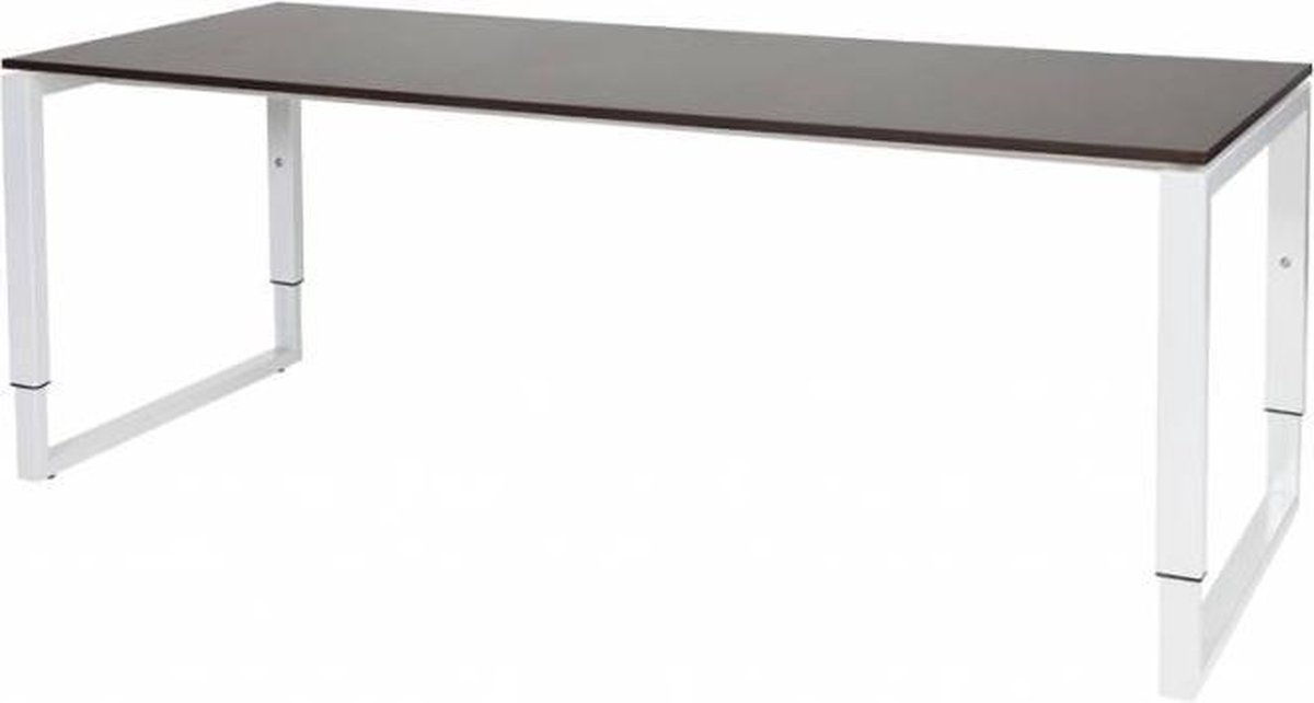 Verstelbaar Bureau - Plus 200x80 robson - wit frame