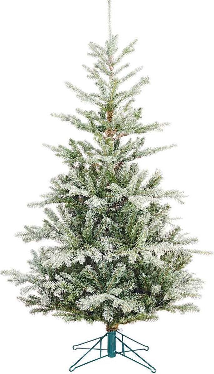 Black Box celtis kerstboom groen frosted tips 561 maat in cm: 155 x 97 - GROEN