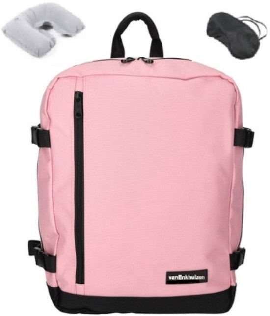Rugzak 40x30x20 cm - Maximale Inhoud - Handbagage Tas 40x30x20 - 17 inch Laptopvak - Roze