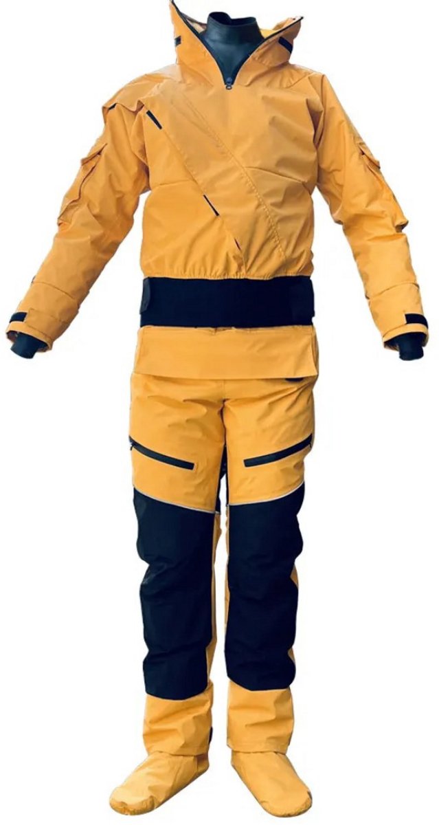 Bovista Zeilpak - Zeiljas - Zeilbroek - Dames - Heren - Zeilkleding - Overall - Regenjas - Regenbroek - Geel - XXXL