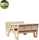 Kinderpicknicktafel Pinolino Nicki voor 4 bont gekleurd