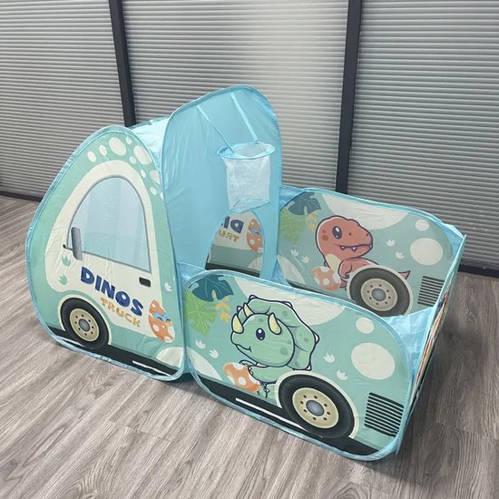 Dinosaurus pop-up tent - speeltent - auto - speelhuis van Dino. — afbeelding 4