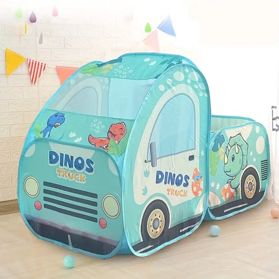 Dinosaurus pop-up tent - speeltent - auto - speelhuis van Dino. — afbeelding 2