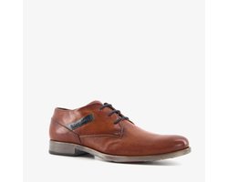 Bugatti leren heren veterschoenen - Cognac - Maat 40
