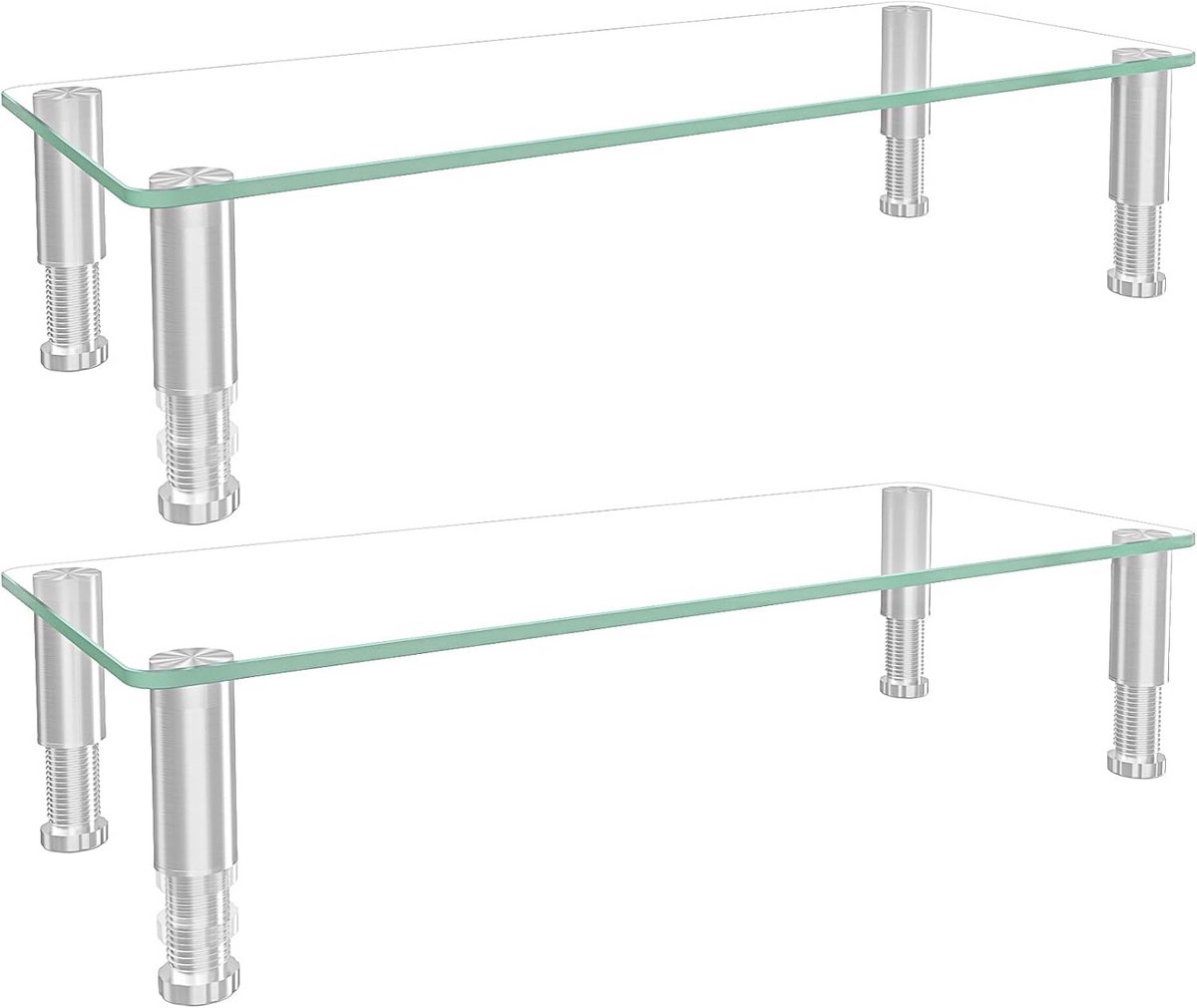 Verstelbare Monitorverhoger voor Laptop en TV - Ergonomische Desktop Stand met Opslagruimte