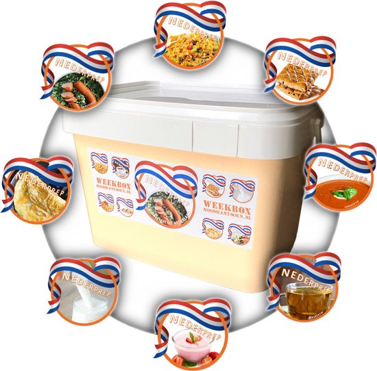 Luxe NL noodrantsoen weekbox 25 jaar houdbaar 2.000 Kcal per dag