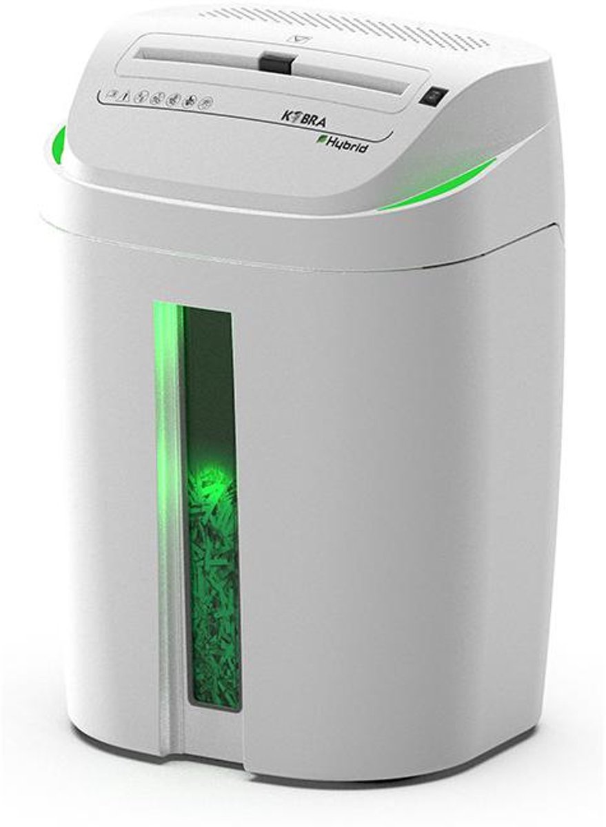 KOBRA C4-HYBRID papiervernietiger 55 dB 24 cm Transparant, Wit