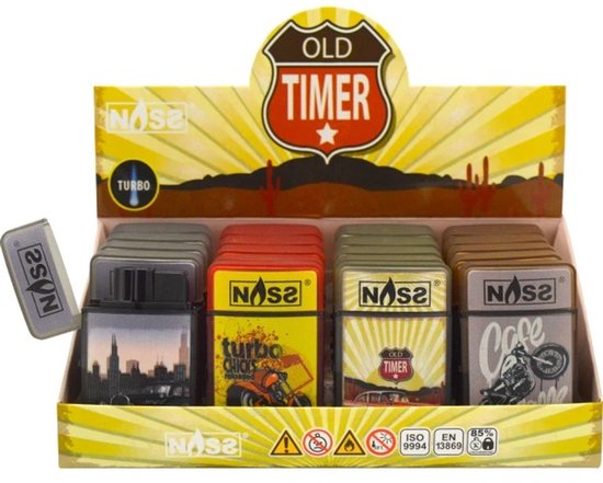 Jet Flame Aansteker - Design Oldtimer - Gasbrander - Aansteker - Navulbaar - Stormaansteker - Vuurwerk aansteker - BBQ - Gasaansteker