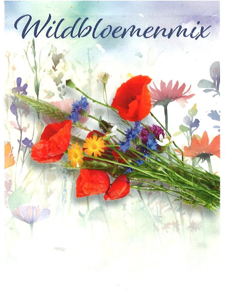 100 - Premiumzakjes- uitdeelzakjes- weggeefzakjes - Sluisgarden - Bloemzadenmengsel Wildbloemenmix - Afscheid van collega's - promotie – uitvaart – zorgmedewerkers - vrijwilligers – bruiloft - bedankje met zaden
