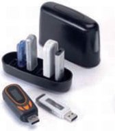 Exponent 47002 USB flashstationbehuizing Kunststof, Rubber Zwart