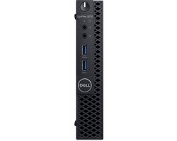 DELL OptiPlex 3070 DDR4-SDRAM i3-9100T MFF Intel® Core™ i3 8 GB 256 GB SSD Windows 10 Pro Mini PC Zwart