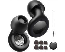Multifunctionele Oordoppen voor Slapen - Oordopjes Slapen - Partyplugs - Earplugs - Slaapoordoppen - Loop Earplugs - Herbruikbare Slaap Oordopjes - Geluidsonderdrukking Tot 30 dB - Maten S/M/L - Incl. Opbergcase -Zwart