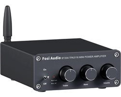 Fosi Audio BT20A - Versterker Stereo HiFi - Bluetooth 5.0 - 100 W x2