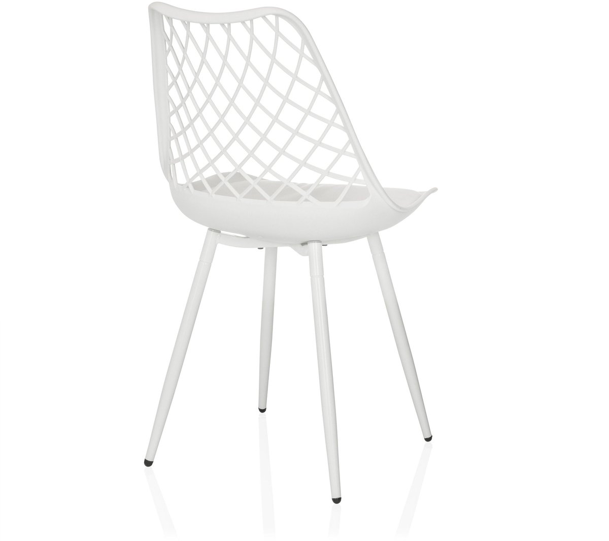 Tuinstoel / eetkamerstoel BEGIO S kunststof wit hjh LIVING