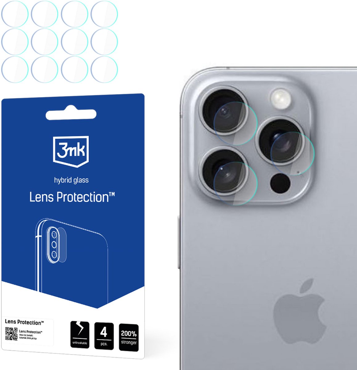 Apple iPhone 16 Pro Max - 3mk lensbescherming