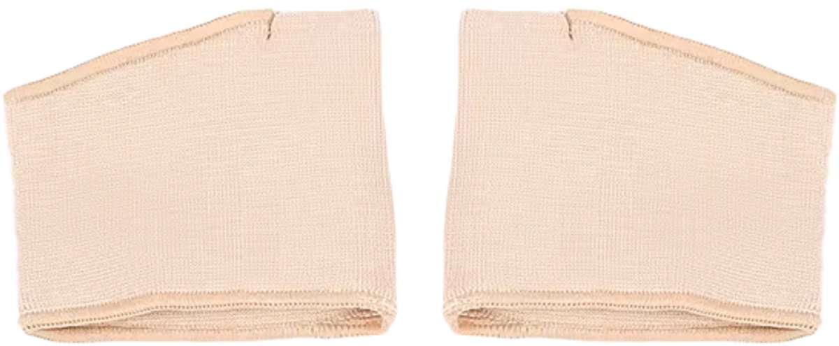 ATTREZZO® Voorvoetkussen - Softgel - dempende inlegzool voor de voorvoet - Beige - maat M (schoenmaat 40-42)
