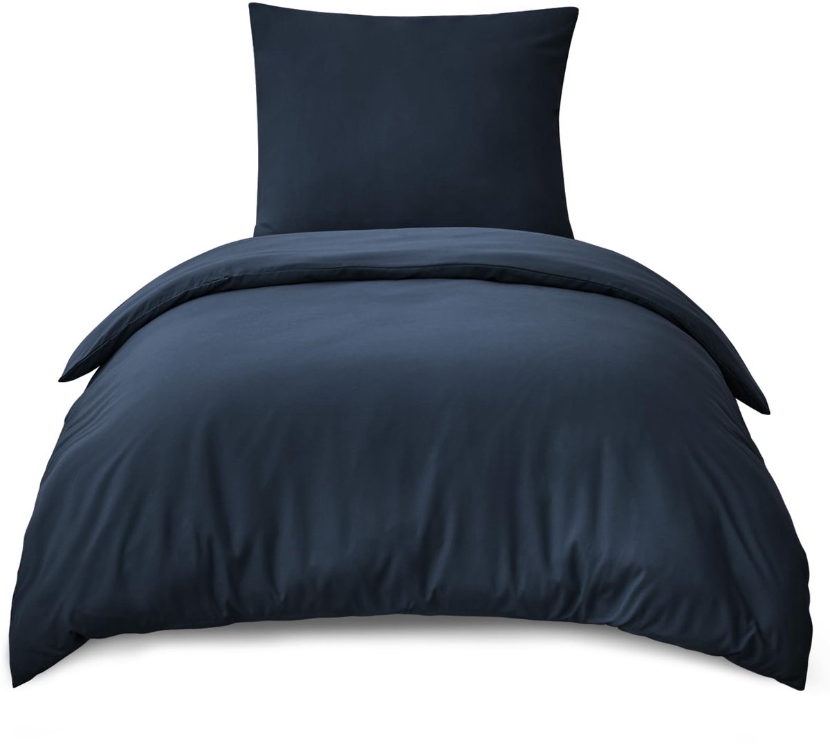 Unyqoos Buitengewoon Zacht Microvezel Beddengoedset 155 x 220 cm voor Comfortabele Nachtrust donkerblauw