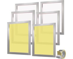 Zeefdrukpers Zeefdrukmachine, 50,8 X 61 Cm 305 Mesh 6 Zeeframen