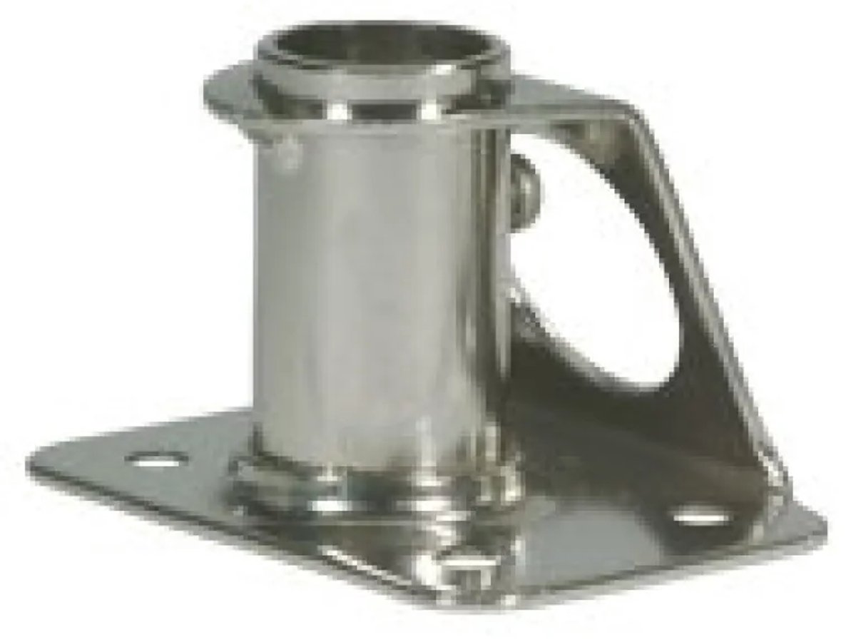 allpa RVS scepterpot 90°, voetplaat L=65mm, B=70-90mm, Ø25mm