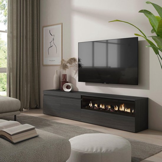 HOCUS PICUS Hoek-tv-meubel met 2 planken voor woonkamer, kantoor ext. modern design, tv-standaard 32 inch tv's, veelkleurige optie voor decoraties (eiken HOCUS PICUS Hoek-tv-meubel met 2 planken voor woonkamer, kantoor ext. modern design, tv-standaard 32 inch tv's, veelkleurige optie voor decoraties (eiken
