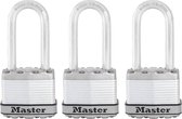 Master Lock Hangslot Excell 45 mm staal 3 st M1EURTRILH