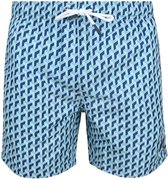 Suitable Zwembroek Print Blauw - Maat L - Heren zwemshort - Sneldrogend