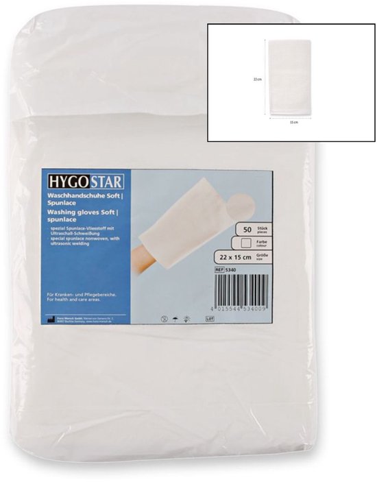 Gant de toilette jetable / Soft WHITE