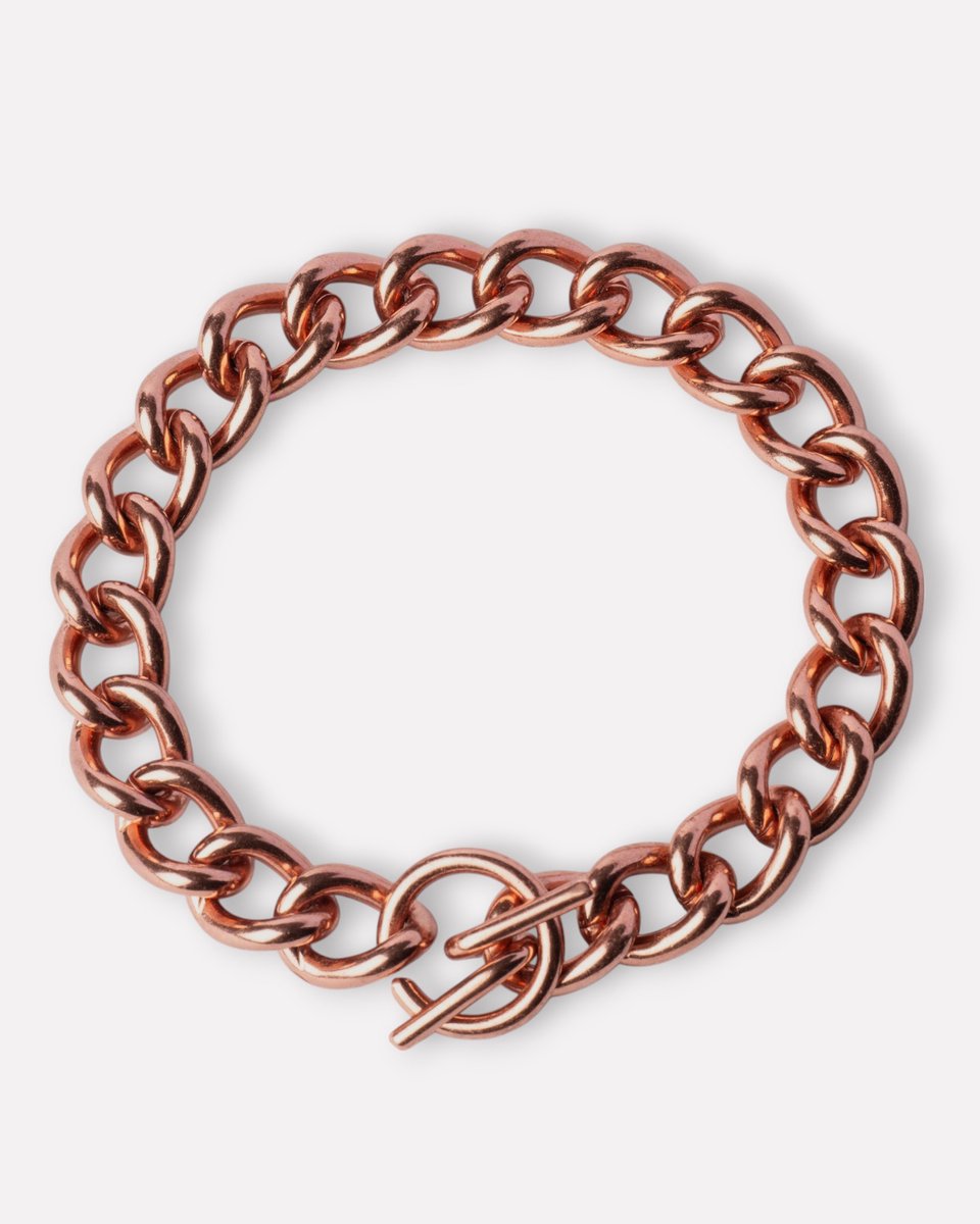 Deva Loves - Maat L - Koperen Heren Schakelarmband