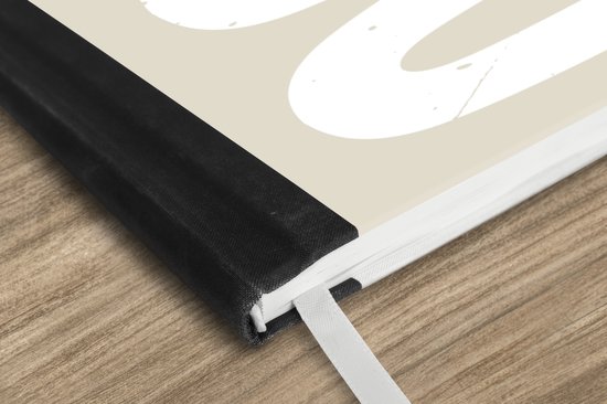 Notitieboek - Schrijfboek - Wit - Koffie - Vintage - Decoratie - Notitieboekje klein - A5 formaat - Schrijfblok