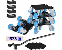 Moeve Meubelroller - Stevige Meubeltransporter - 15 delige Transporthulp - Draagvermogen 1575kg - Transportroller - Meubelhondje - Meubelverplaatser