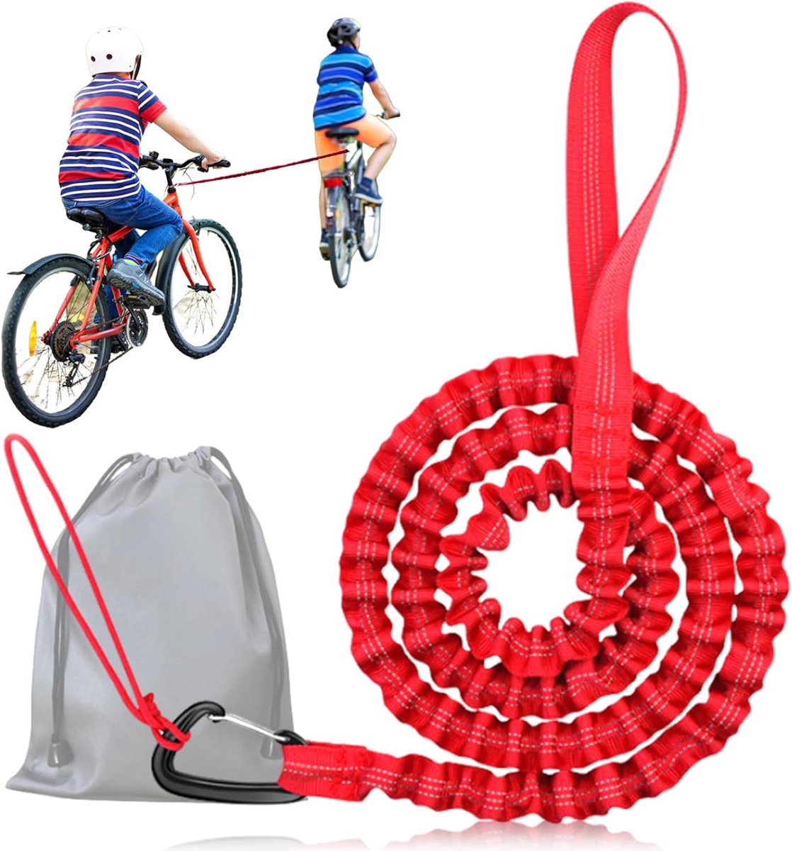 Ibenzoa® Duurzame Trekkoord voor Kinderfietsen - Verhoogde Veiligheid en Flexibiliteit Offroad