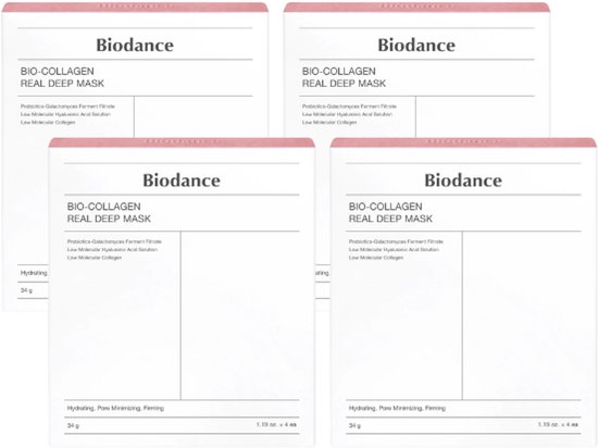 Biodance Bio-Collagen Real Deep Mask - Hydraterend en anti-aging voor alle huidtypes - 16 stuks