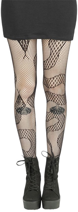 Banned - Culotte résille serpents - Zwart