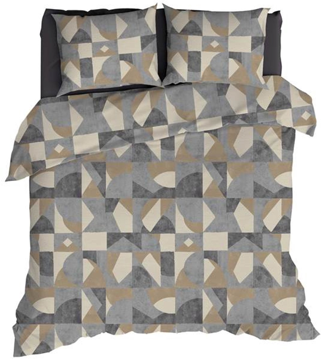 Romanette Pictet Dekbedovertrek - Lits-jumeaux - 240x200/220 cm - Grijs