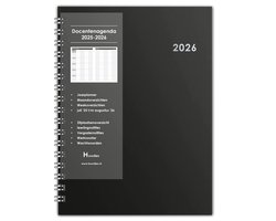 Huurdies - Docentenagenda - 2026 - A5 - Hardcover - Zilverfolie & krasvast gelamineerd