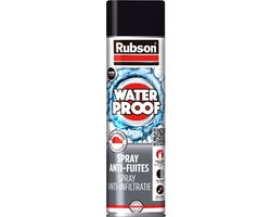 Rubson Anti - Infiltratie Spray 300ml Zwart | Coating Isolatie Spray Zwart | Overschilderbaar Repair Coating Spray | Universele Toepassing | Vloeibaar Rubber seal | Rubber spray & Rubber coating.