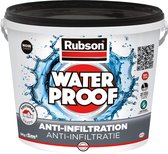 Revêtement de toit et revêtement de gouttière anti-infiltration Rubson , 5 kg, Zwart