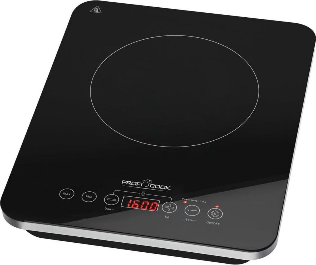 ProfiCook EKI 1062 -Enkele inductie kookplaat - 2000 W zwart