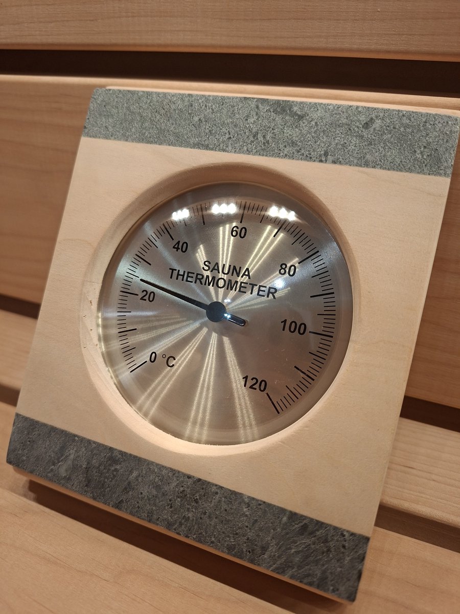 Sauna thermometer steen accent